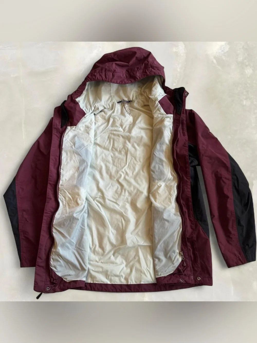 North Face Triclimate 3-in-1 Burgundy Colorblock Cinder Ski Jacket